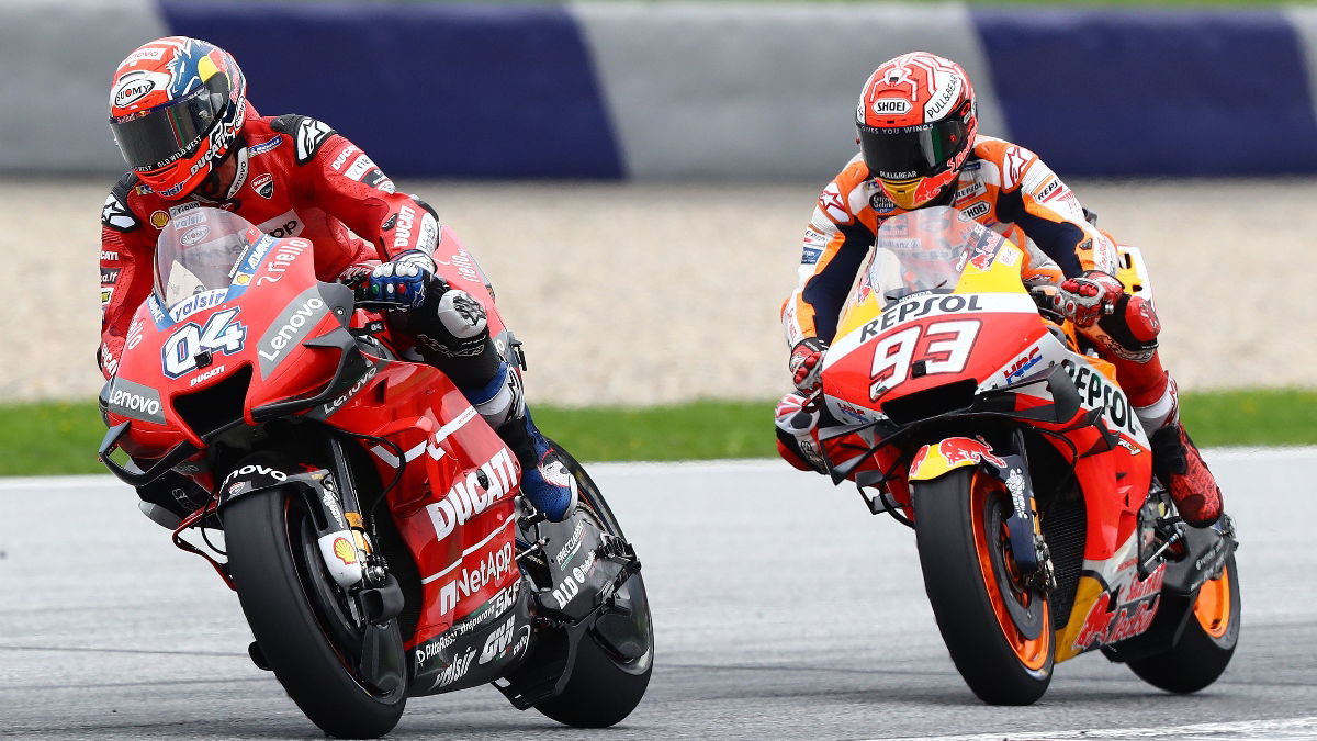 Andrea Dovizioso (Ducati MotoGP), Marc Marquez (Repsol Honda)